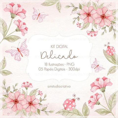 Kit Digital Delicado Floral 2