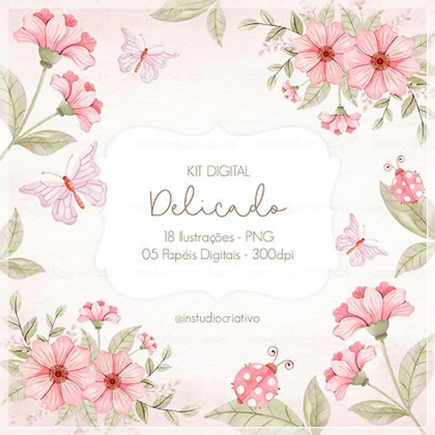 Kit Digital Delicado Floral 2 1