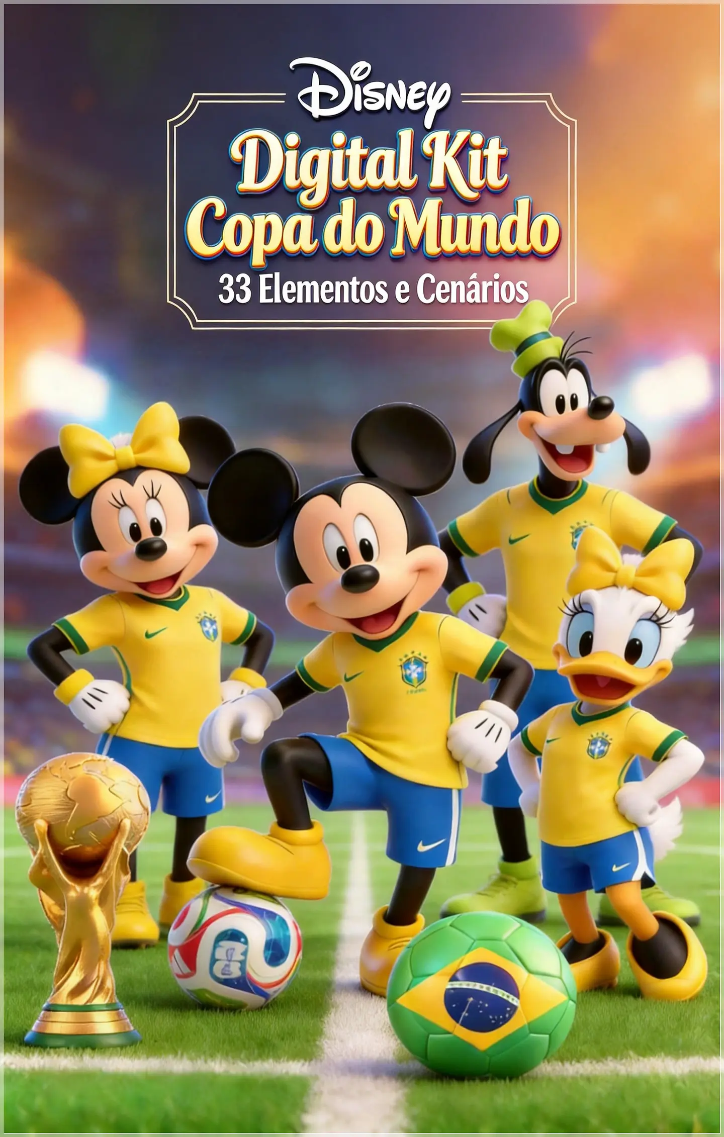 Kit Digital Mickey Copa Disney Brasil 1