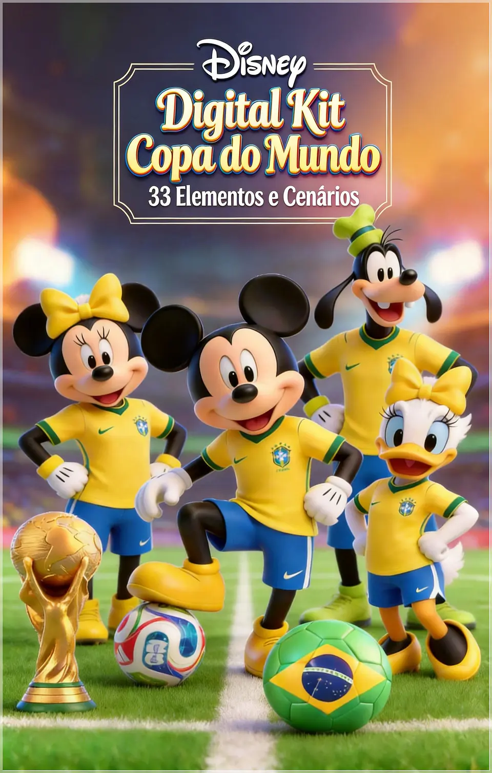 Kit Digital Mickey Copa Disney Brasil 1