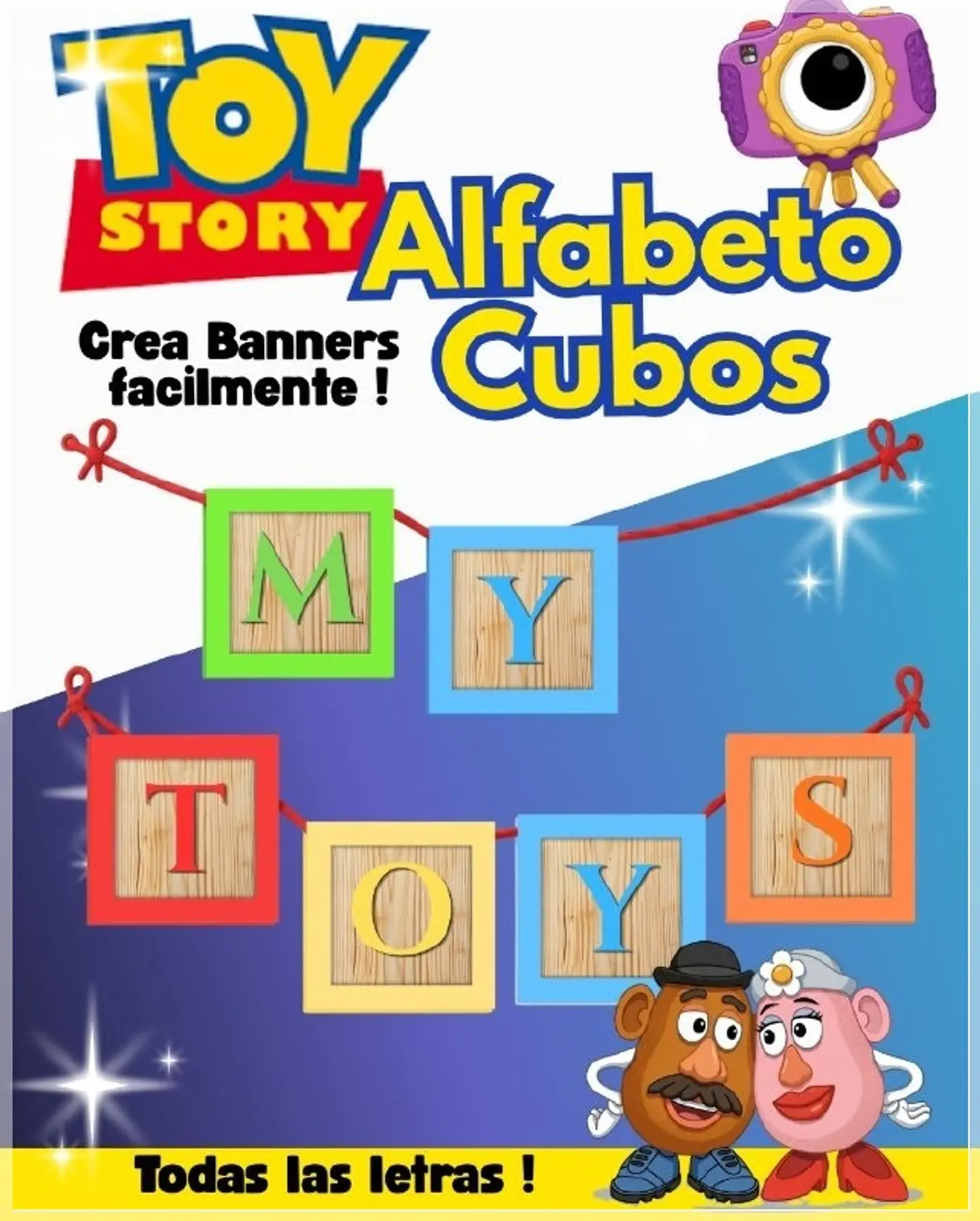 Kit Digital Cubos Alfabeto Toy Story 1 1