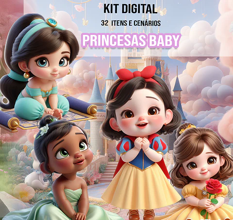 Kit Digital Princesas Baby 2