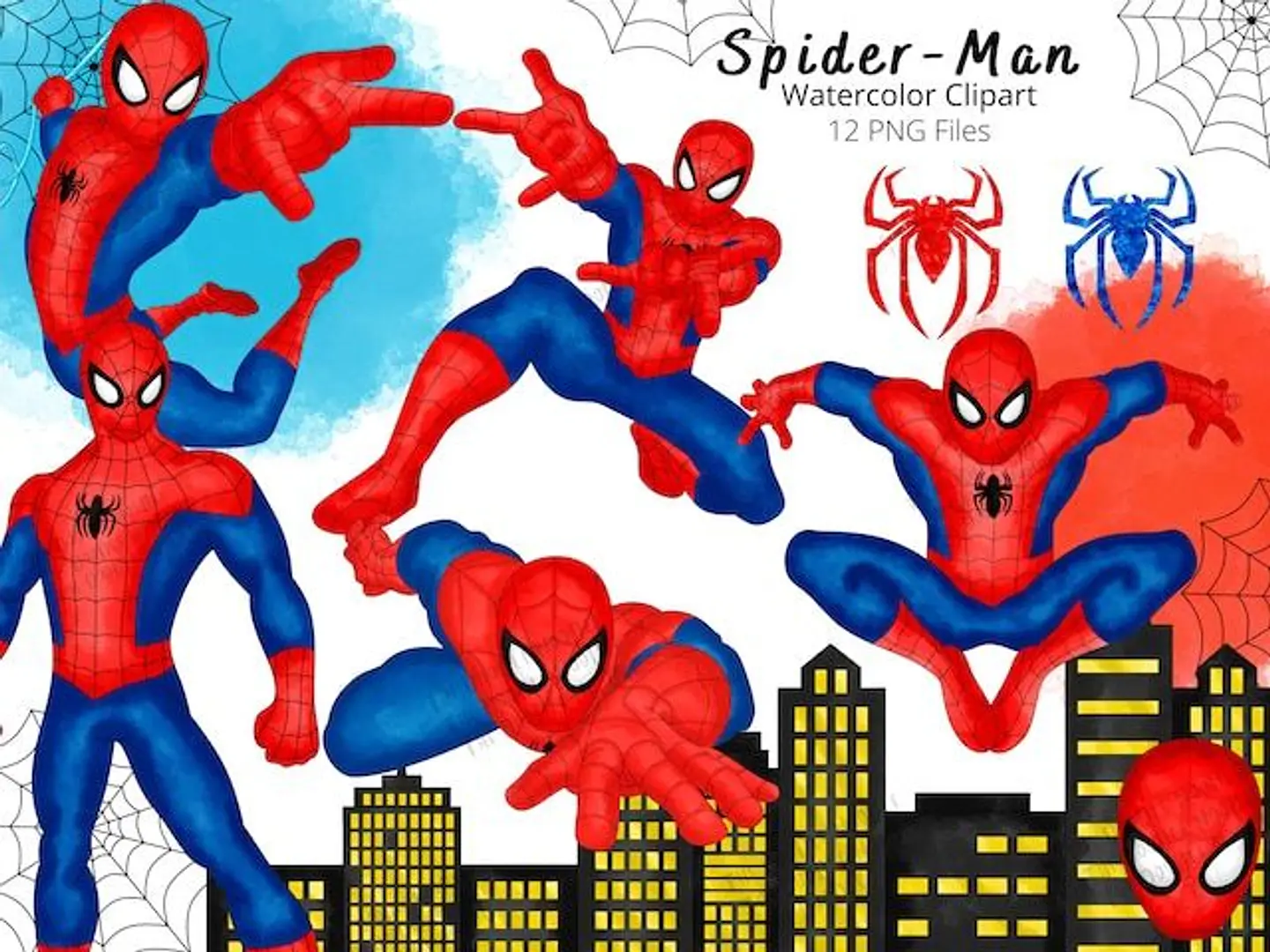 Kit Digital Homem Aranha 12 1
