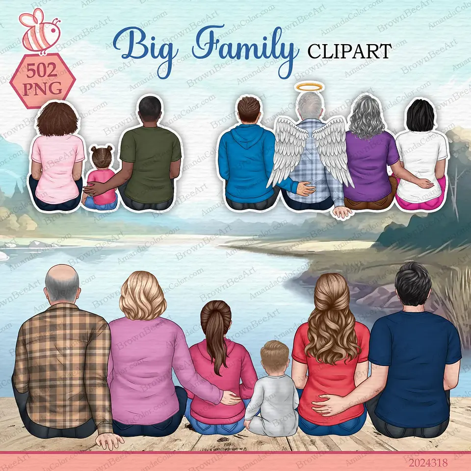 Kit Digital Clipart Familia 39 1