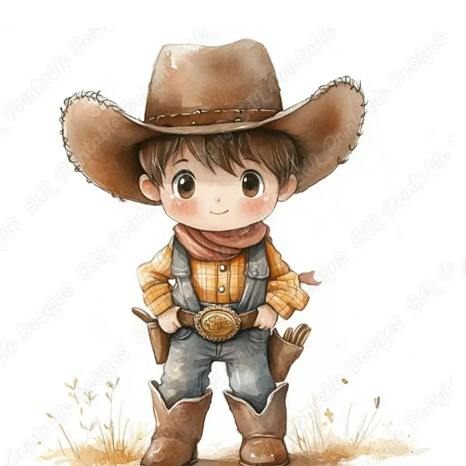 Kit Digital Clipart Cowboy 38 1