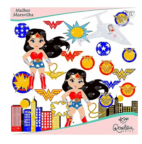 Kit Digital Mulher Maravilha 52