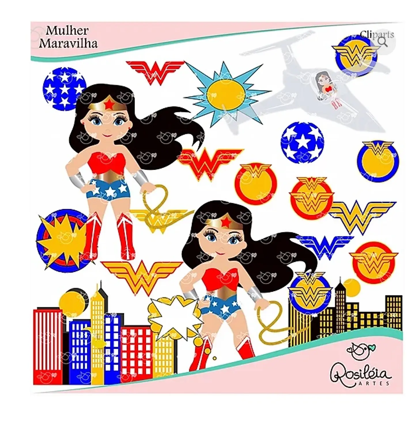 Kit Digital Mulher Maravilha 52 1