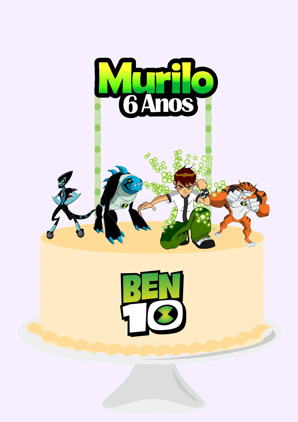 Arquivo de Corte Topo de Bolo Ben 10 5 1