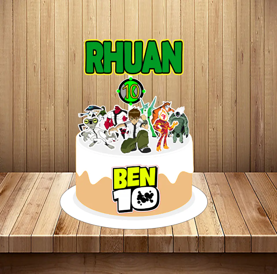 Arquivo de Corte Topo de Bolo Ben 10 3 1