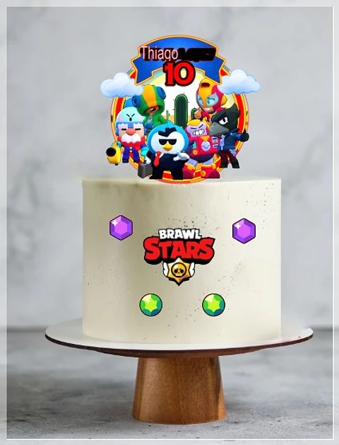 Arquivo de Corte Topo de Bolo Brawl Stars 1