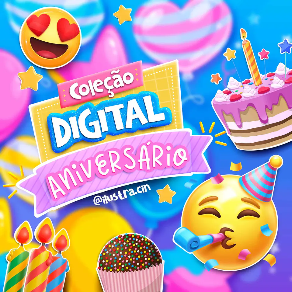 Kit Digital Aniversário 9 1