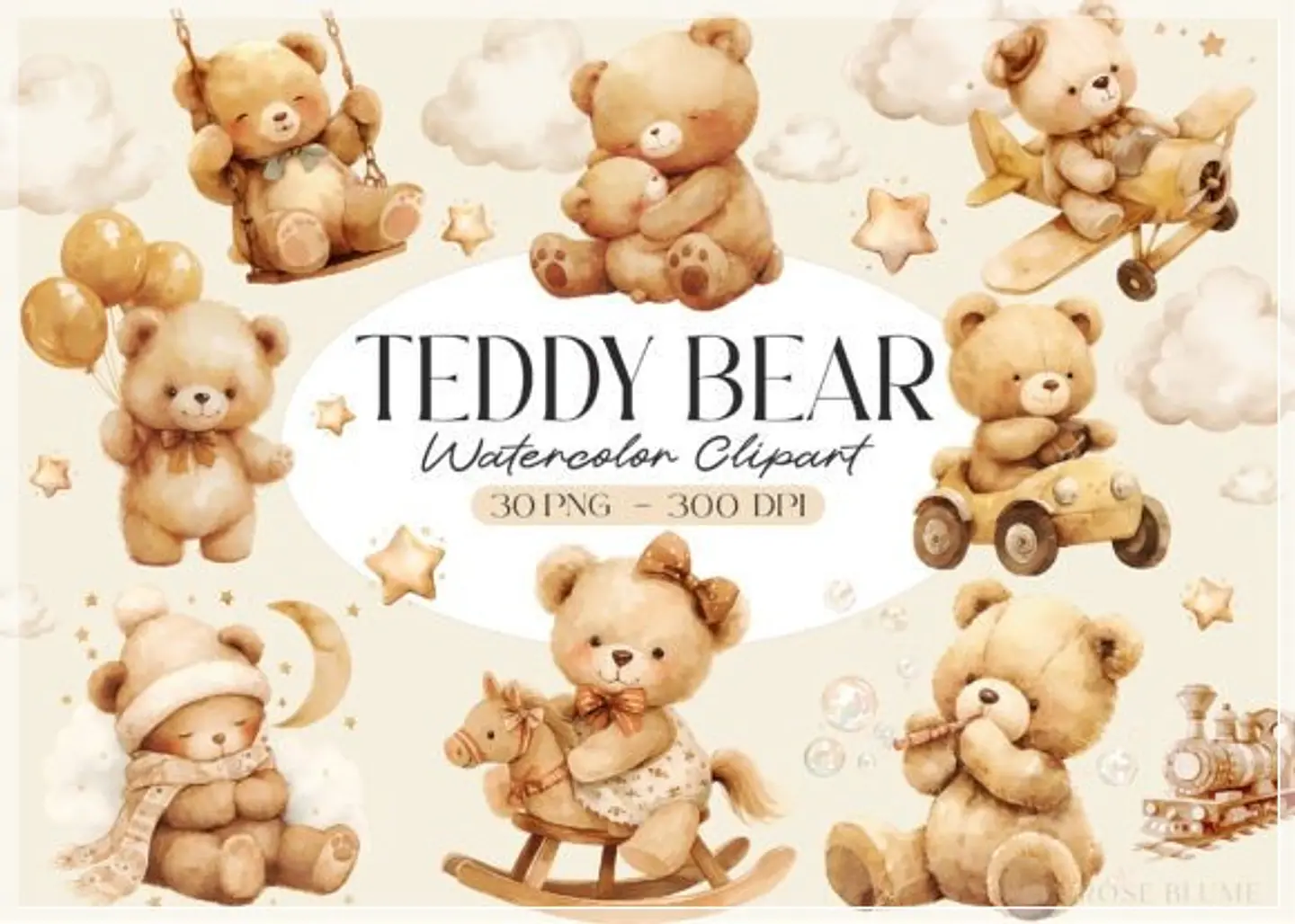 Boho Teddy Bear Baby Shower - DGA 1
