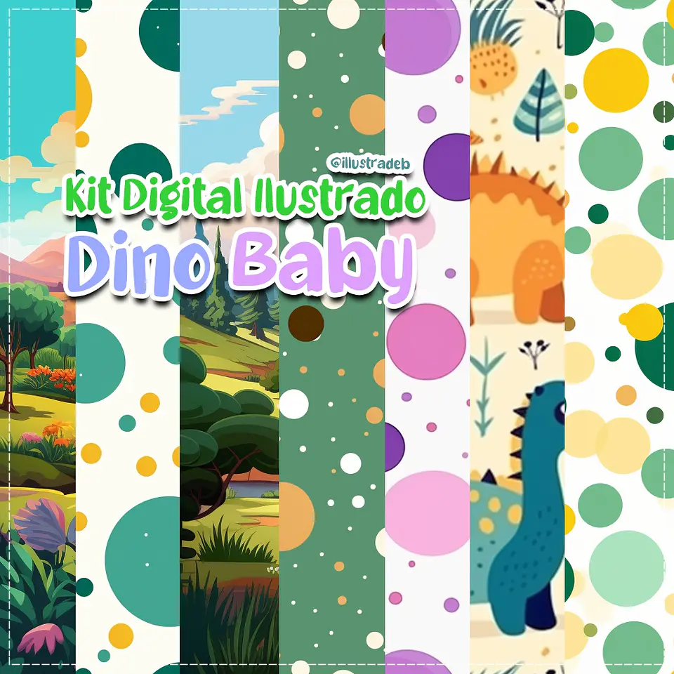 Kit Digital Dino Baby Papéis 63 1
