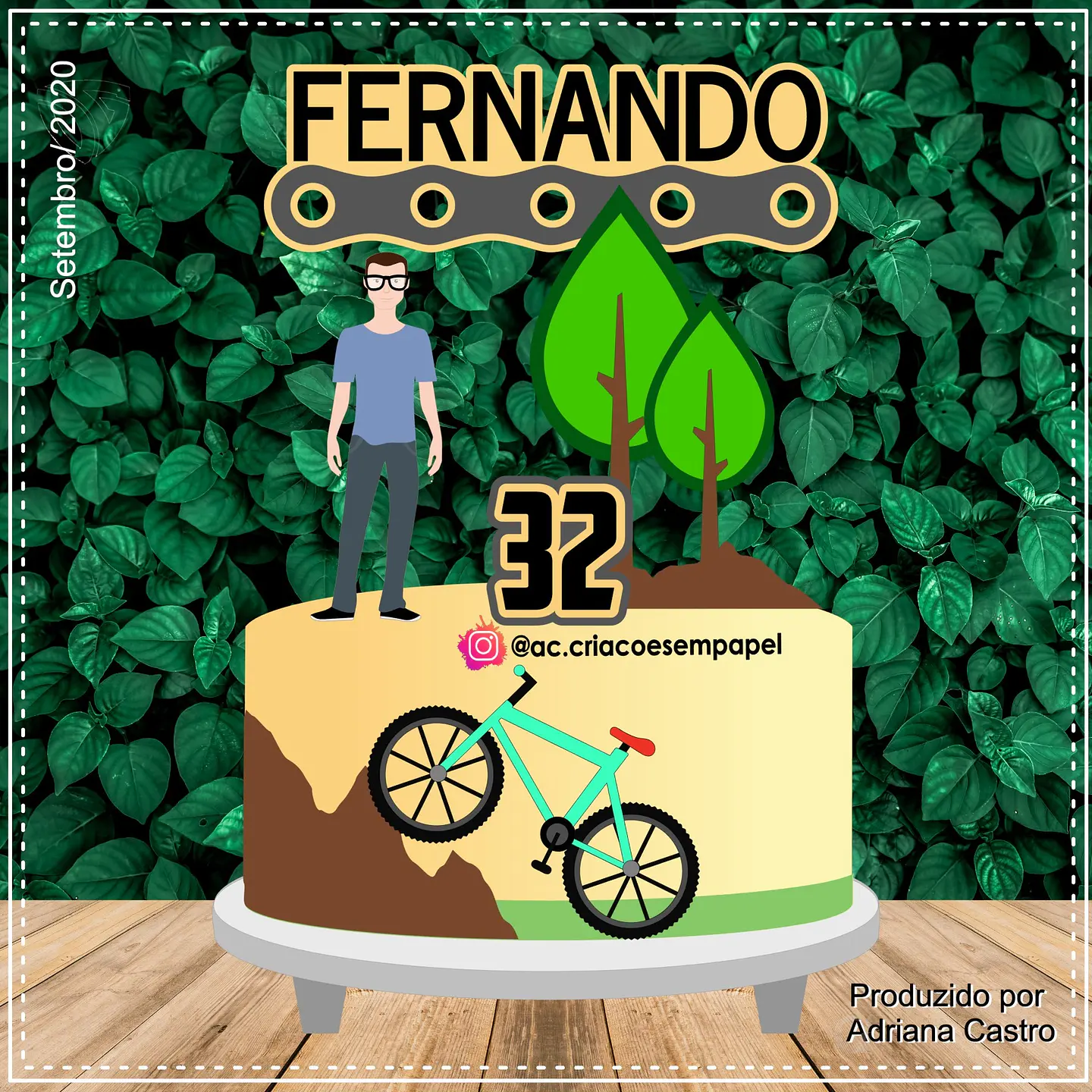 Arquivo de Corte Topo de Bolo Bicicleta Bike Ciclismo 19 1