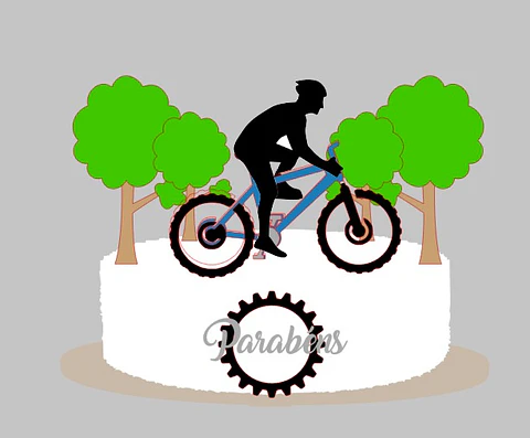 Arquivo de Corte Topo de Bolo Bicicleta Bike Ciclismo 9