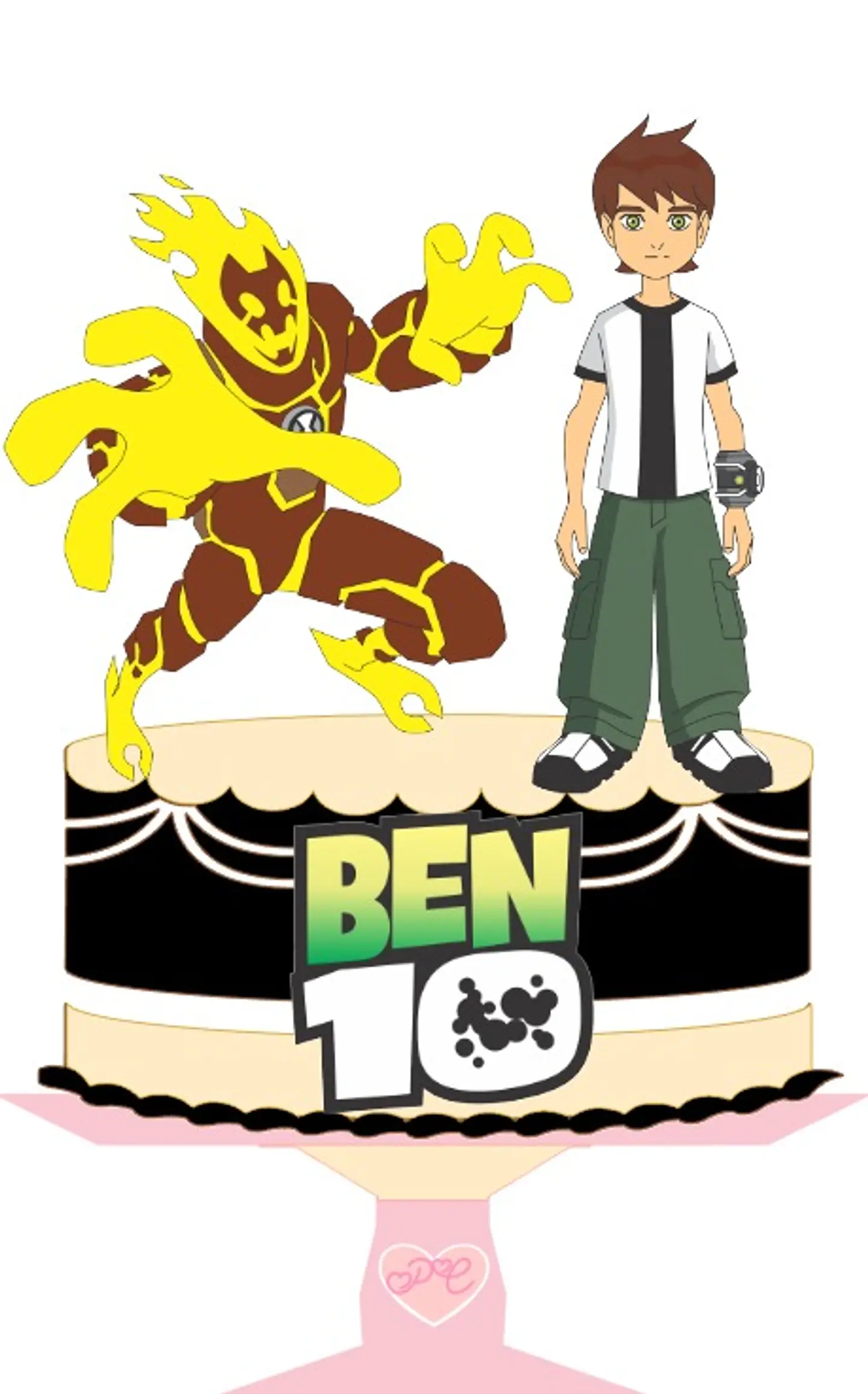 Arquivo de Corte Topo de Bolo Ben 10 4 1