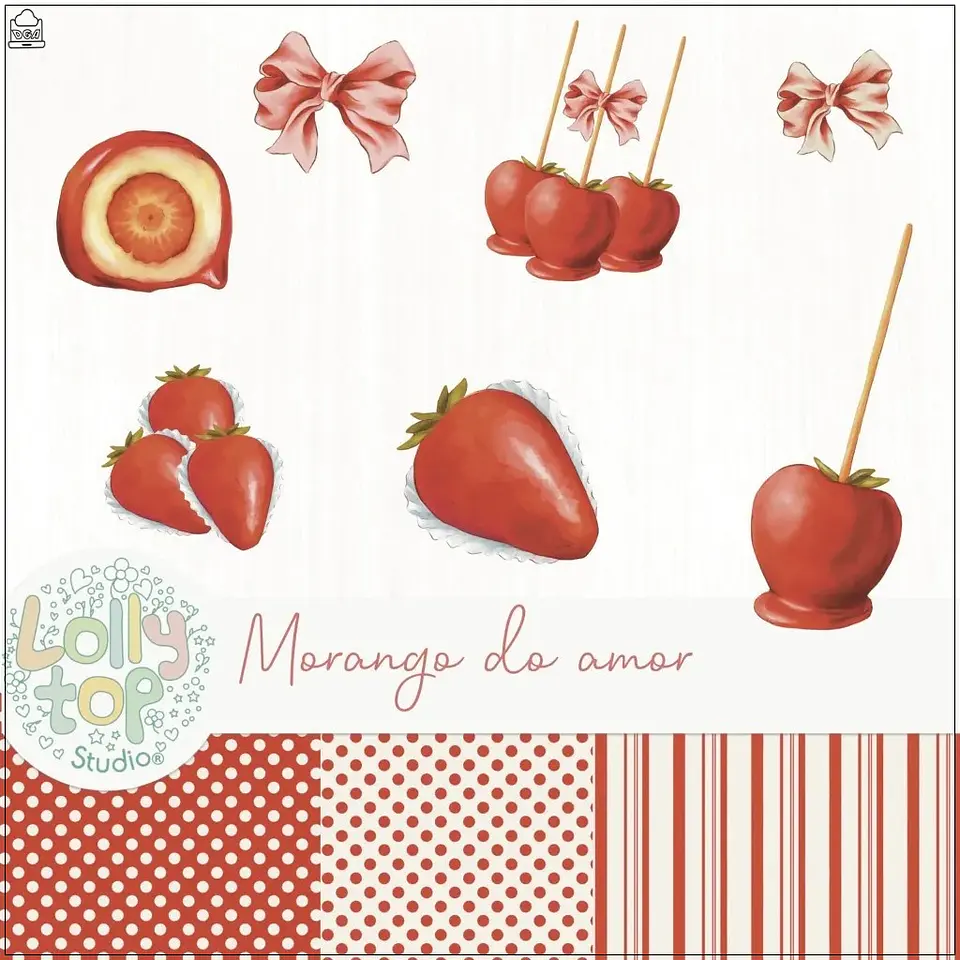 Kit Digital Morango do Amor 6 1