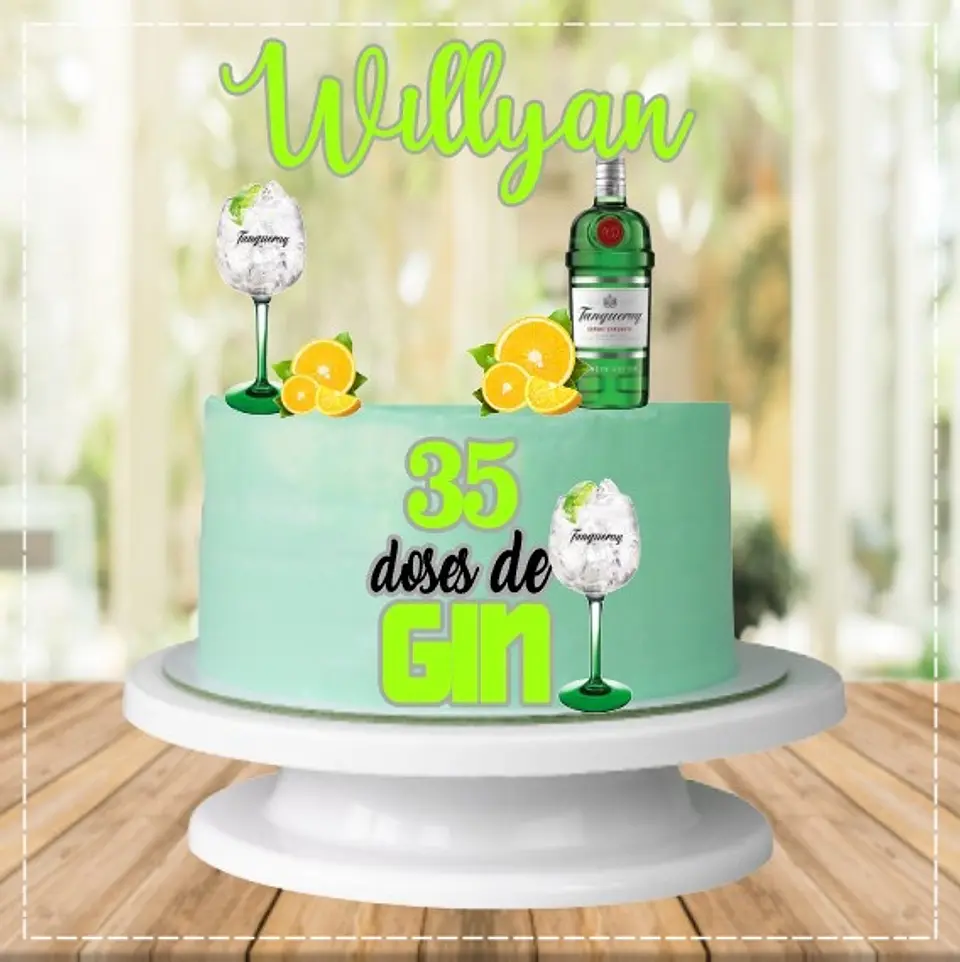 Arquivo de Corte Topo de Bolo Bebidas Gin Tônica 8 1