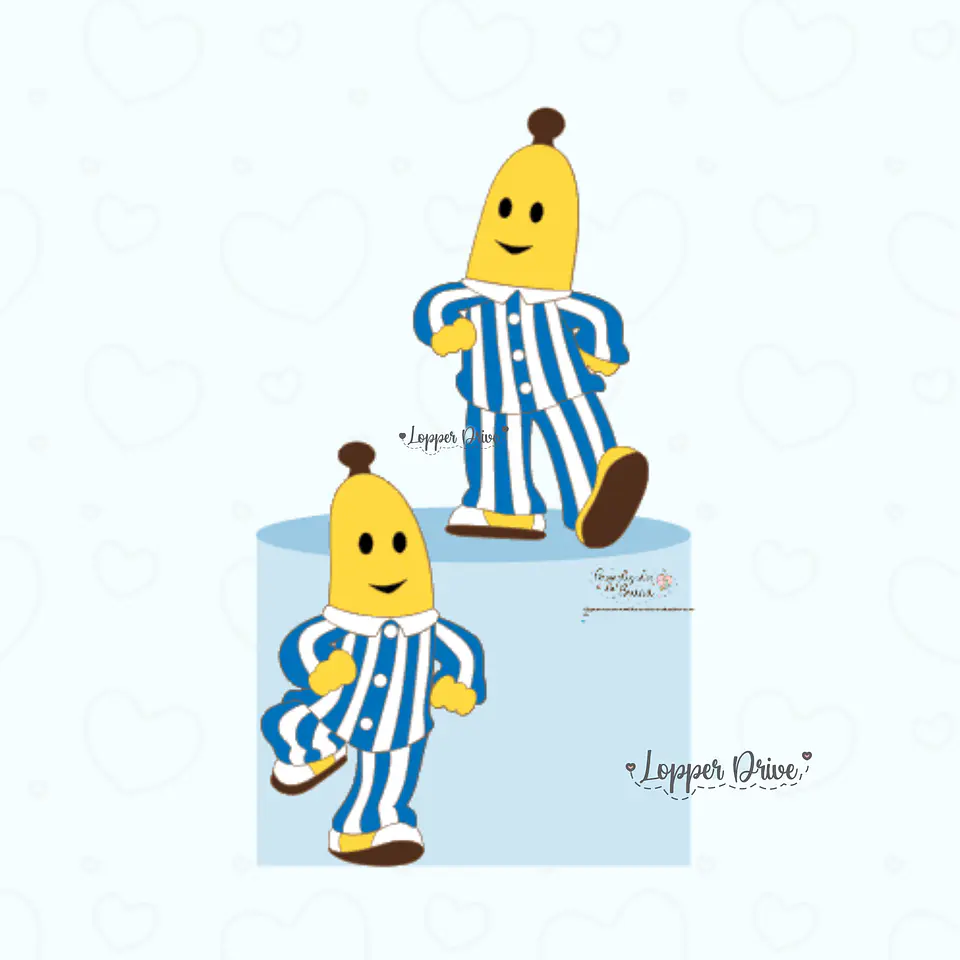 Arquivo de Corte Topo de Bolo Bananas de Pijamas 1 1