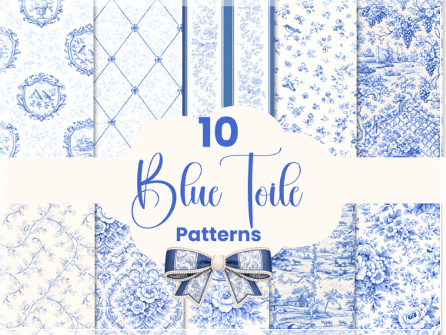 Kit Digital Toile de Jouy Seamless 6 1