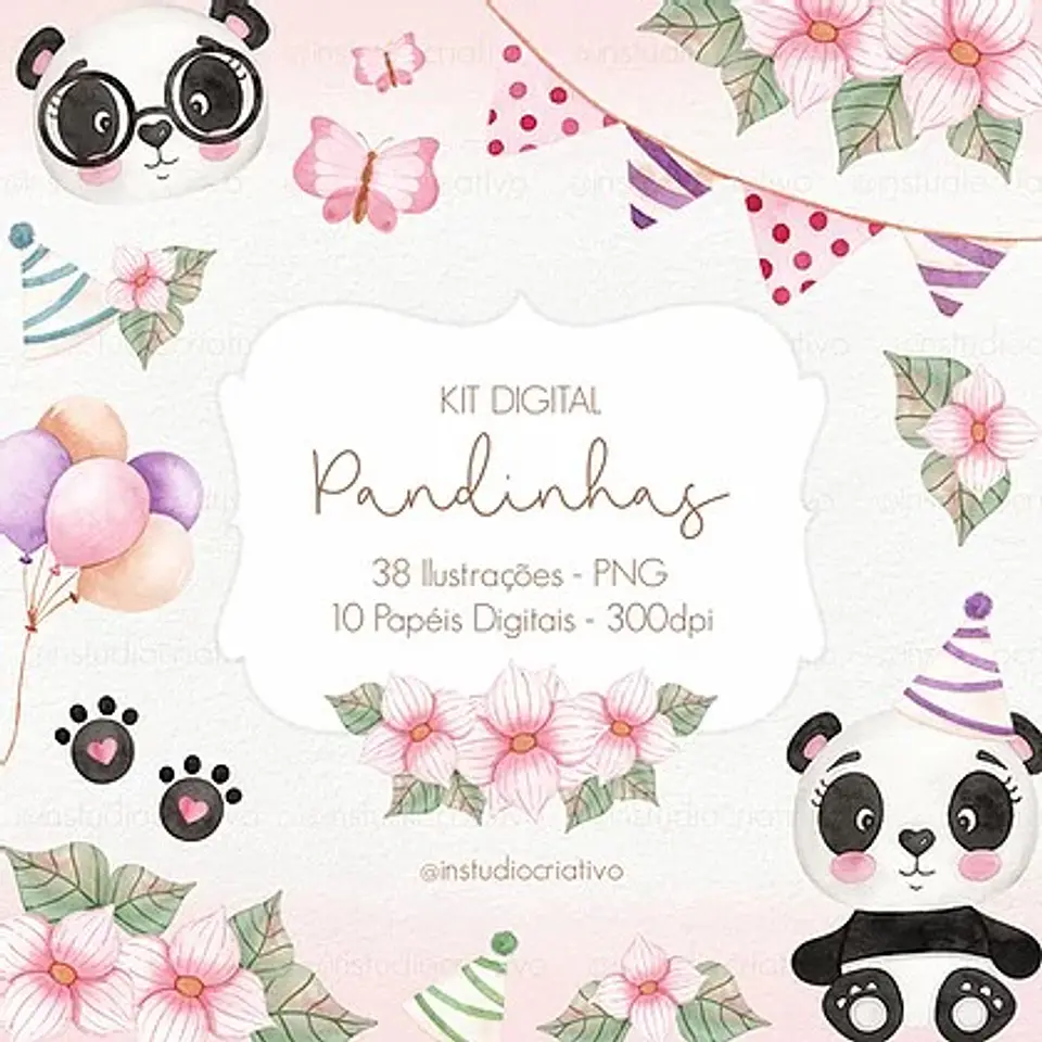 Kit Digital Pandinhas 16 1