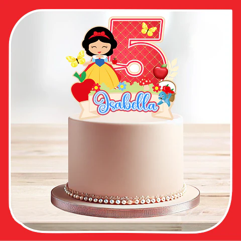 Arquivo de Corte Topo de Bolo Branca de Neve Baby Cute 33