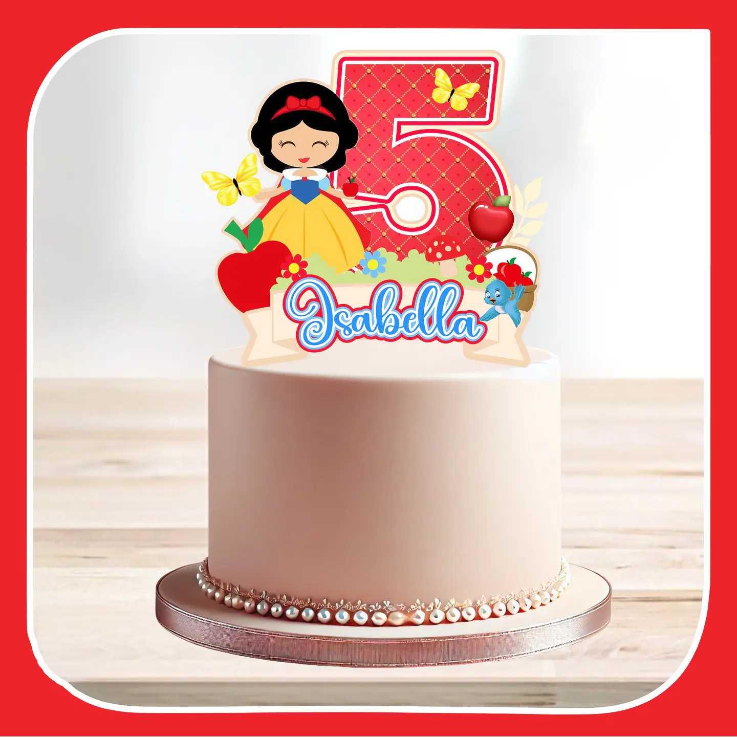 Arquivo de Corte Topo de Bolo Branca de Neve Baby Cute 33 1