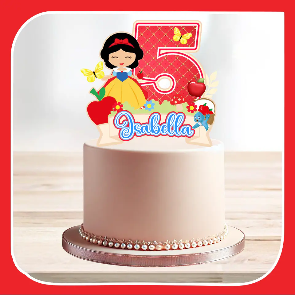 Arquivo de Corte Topo de Bolo Branca de Neve Baby Cute 33 1