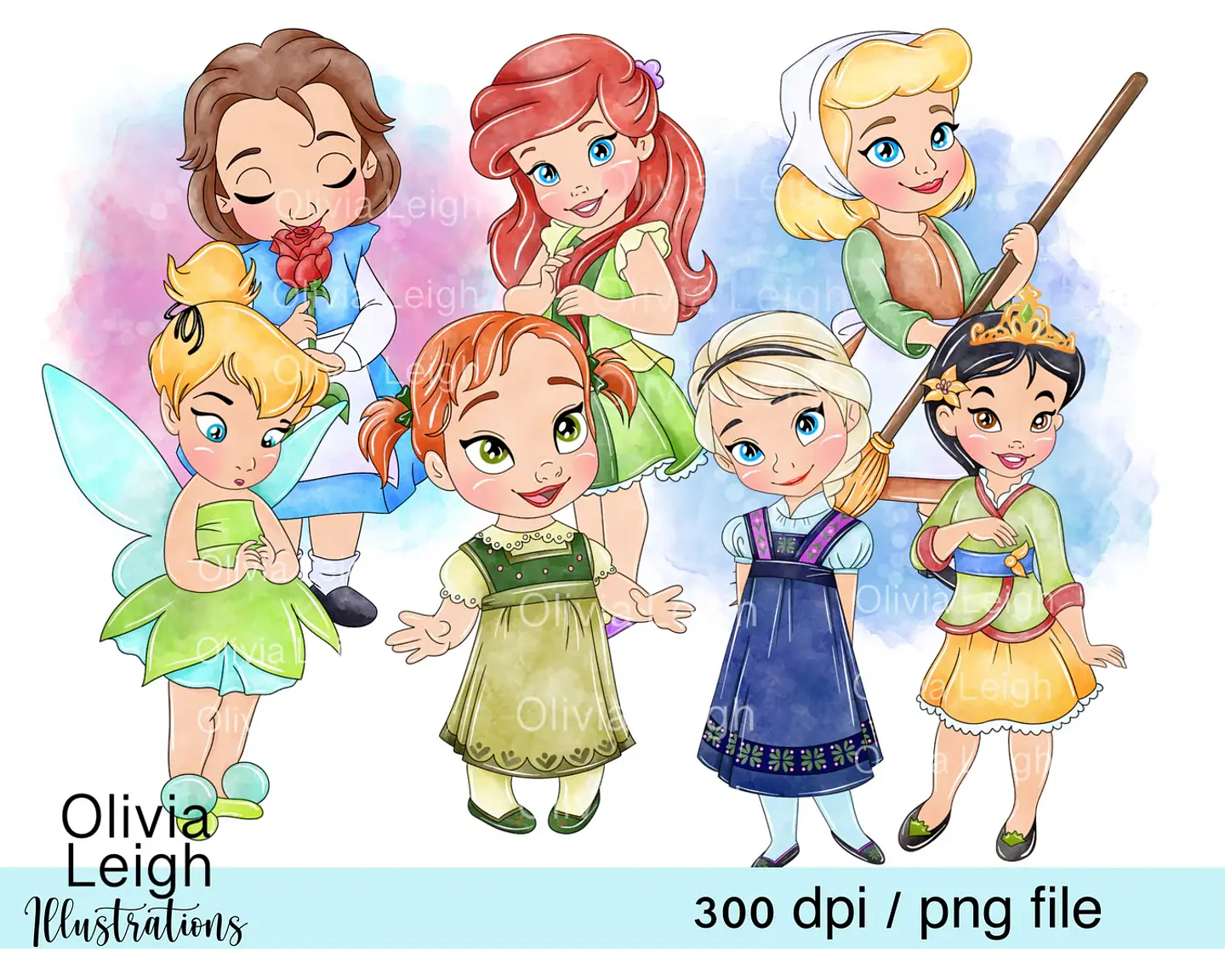 Kit Digital Princesas Baby 11 1