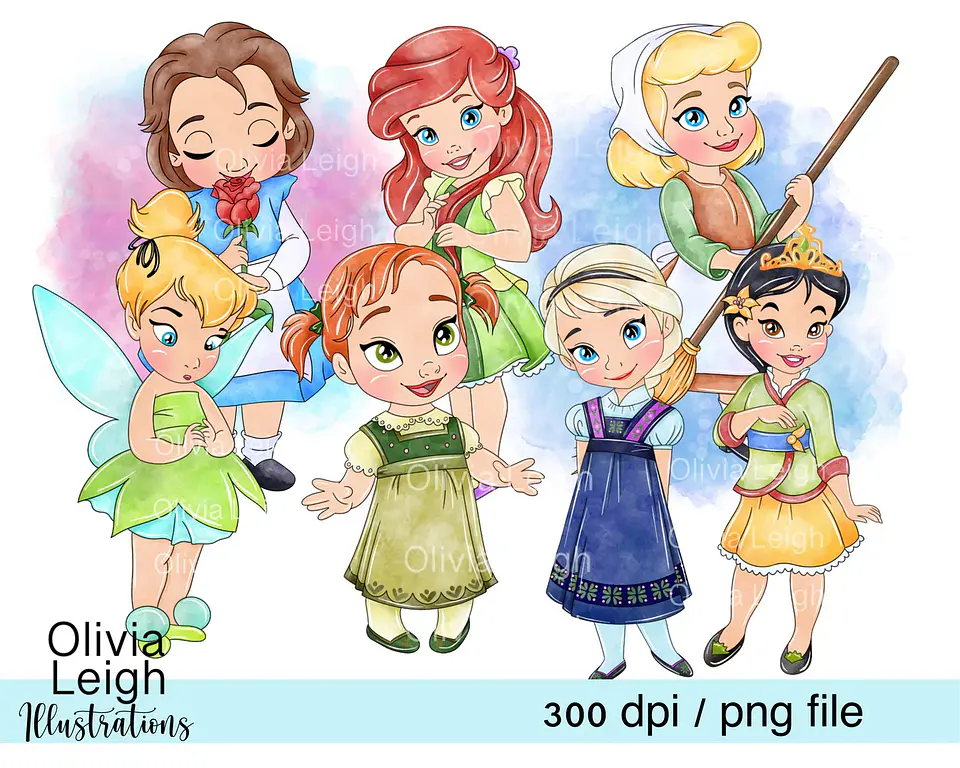 Kit Digital Princesas Baby 11 1