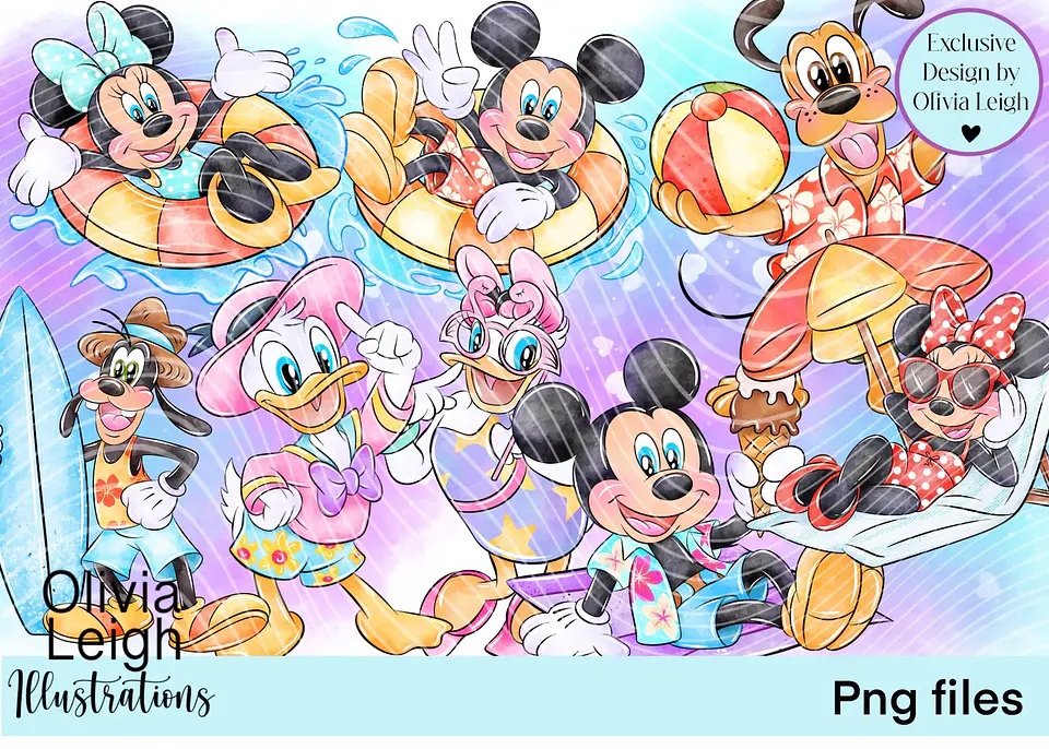 Kit Digital Mickey Verão 6 1