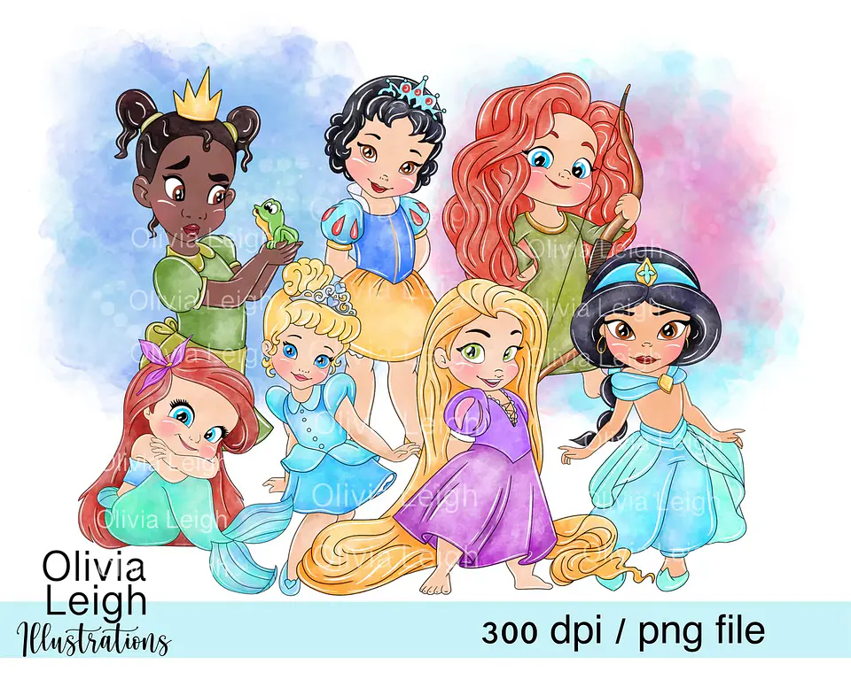 Kit Digital Princesas Baby 10 1