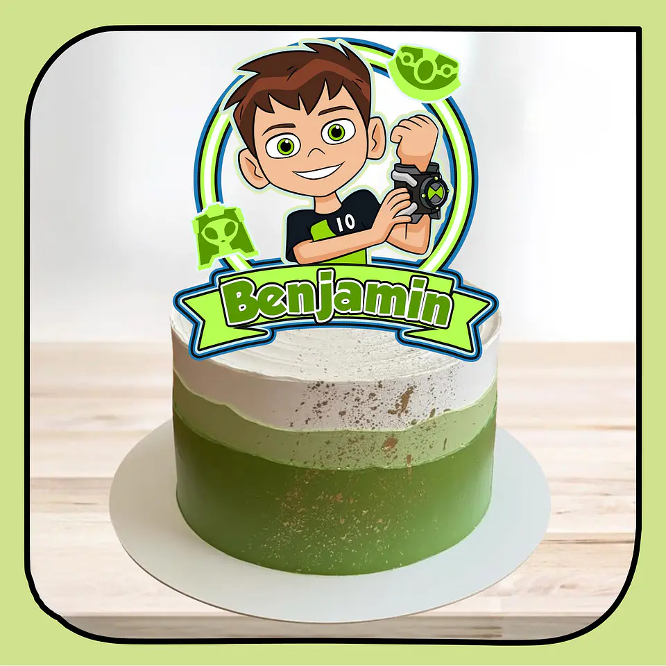 Arquivo de Corte Topo de Bolo Ben 10 2 1