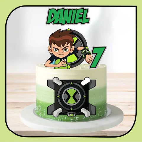 Arquivo de Corte Topo de Bolo Ben 10 8