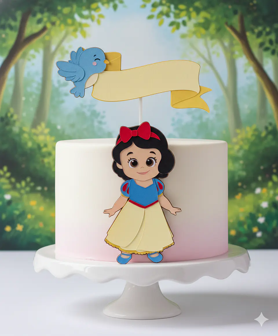 Arquivo de Corte Topo de Bolo Branca de Neve Baby Cute 39 1