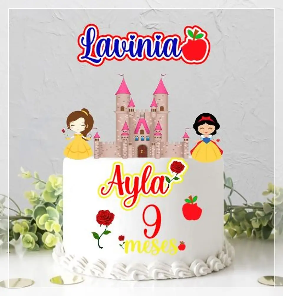 Arquivo de Corte Topo de Bolo Branca de Neve Baby Cute 10 1