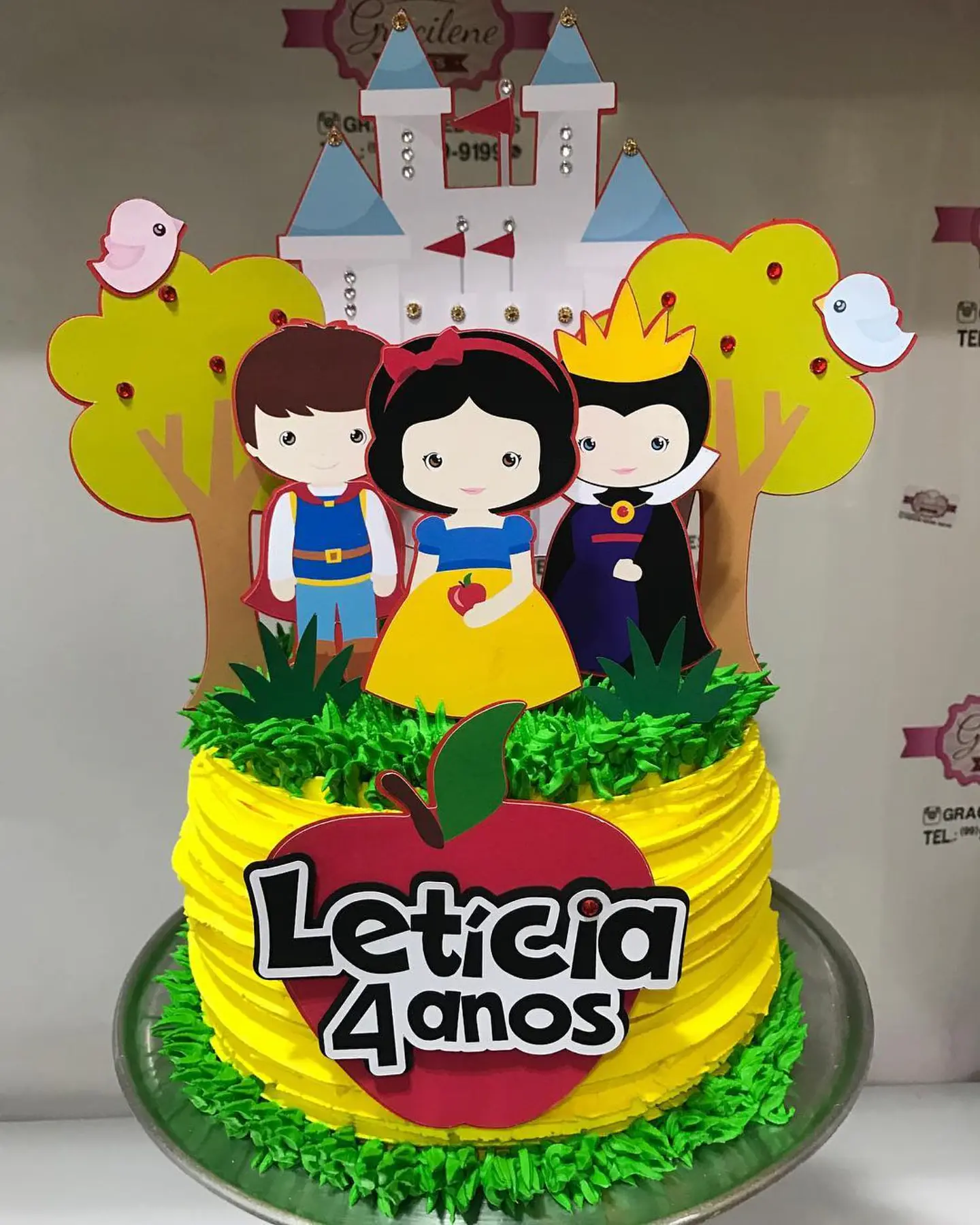Arquivo de Corte Topo de Bolo Branca de Neve Baby Cute 3 1