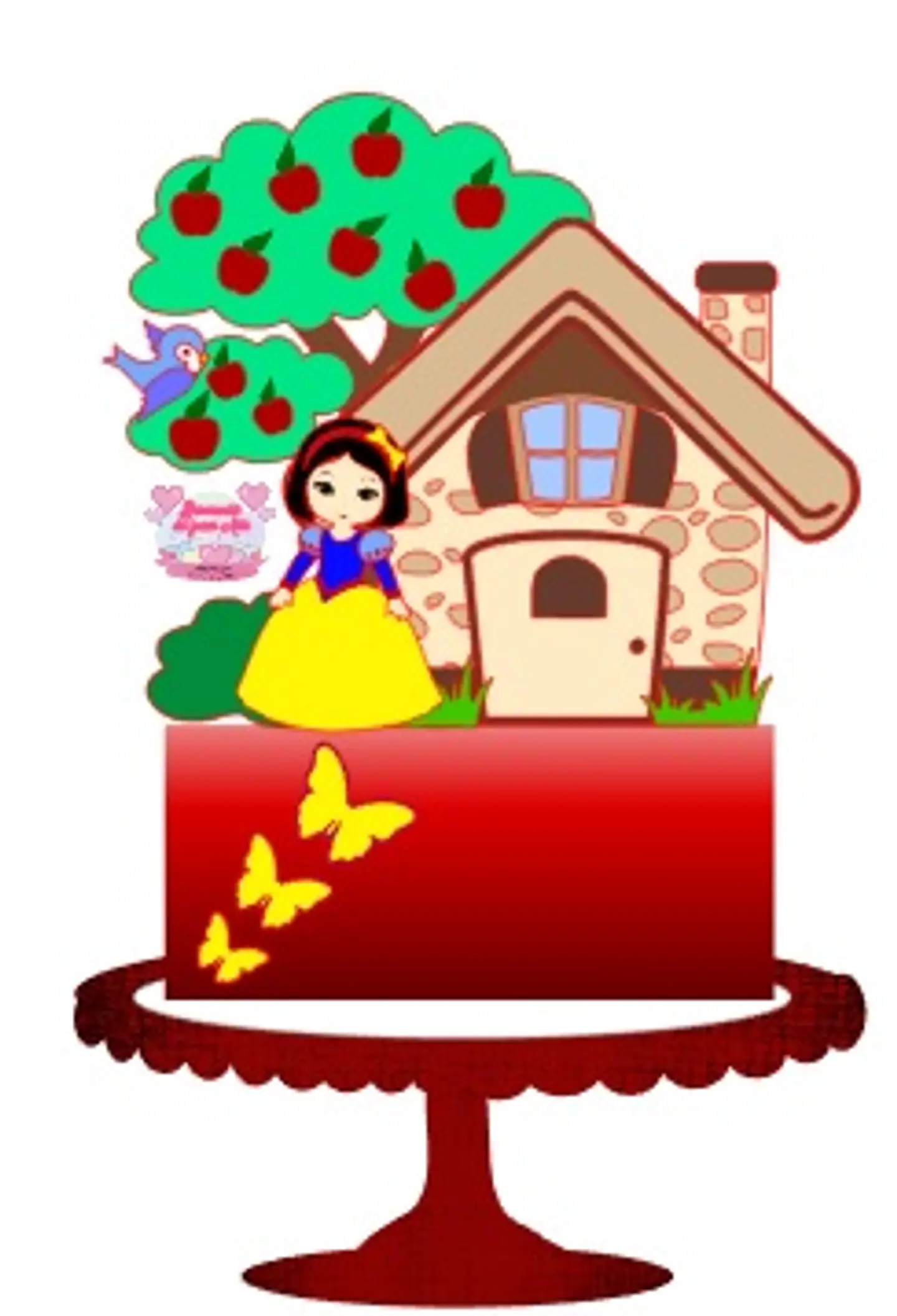 Arquivo de Corte Topo de Bolo Branca de Neve Baby Cute 24 1