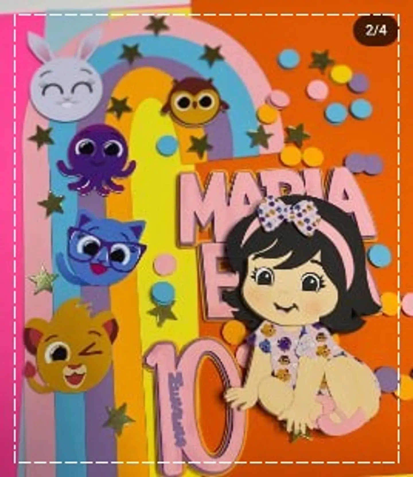Arquivo de Corte Topo de Bolo Bolofofos Menina 1 1