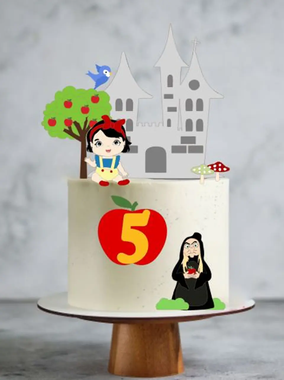 Arquivo de Corte Topo de Bolo Branca de Neve Baby Cute 17 1