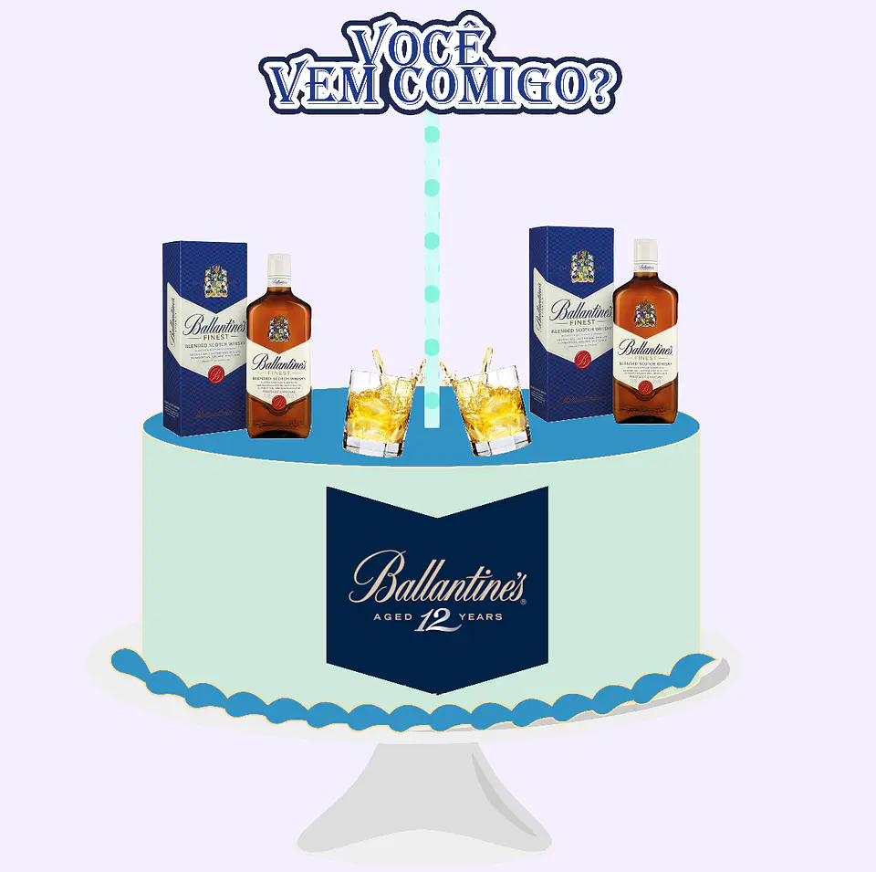 Arquivo de Corte Topo de Bolo Bebidas Whisky Uísque 5 1