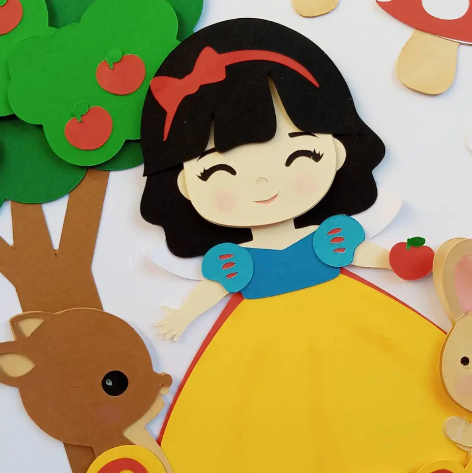Arquivo de Corte Topo de Bolo Branca de Neve Baby Cute 6 1