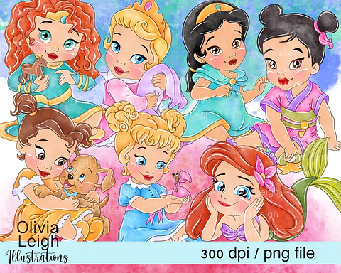 Kit Digital Princesas Baby 9