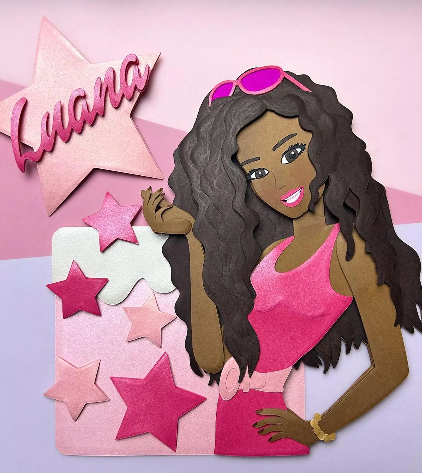 Arquivo de Corte Topo de Bolo Barbie Morena 2 1
