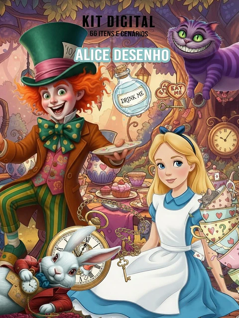Kit Digital Alice Desenho