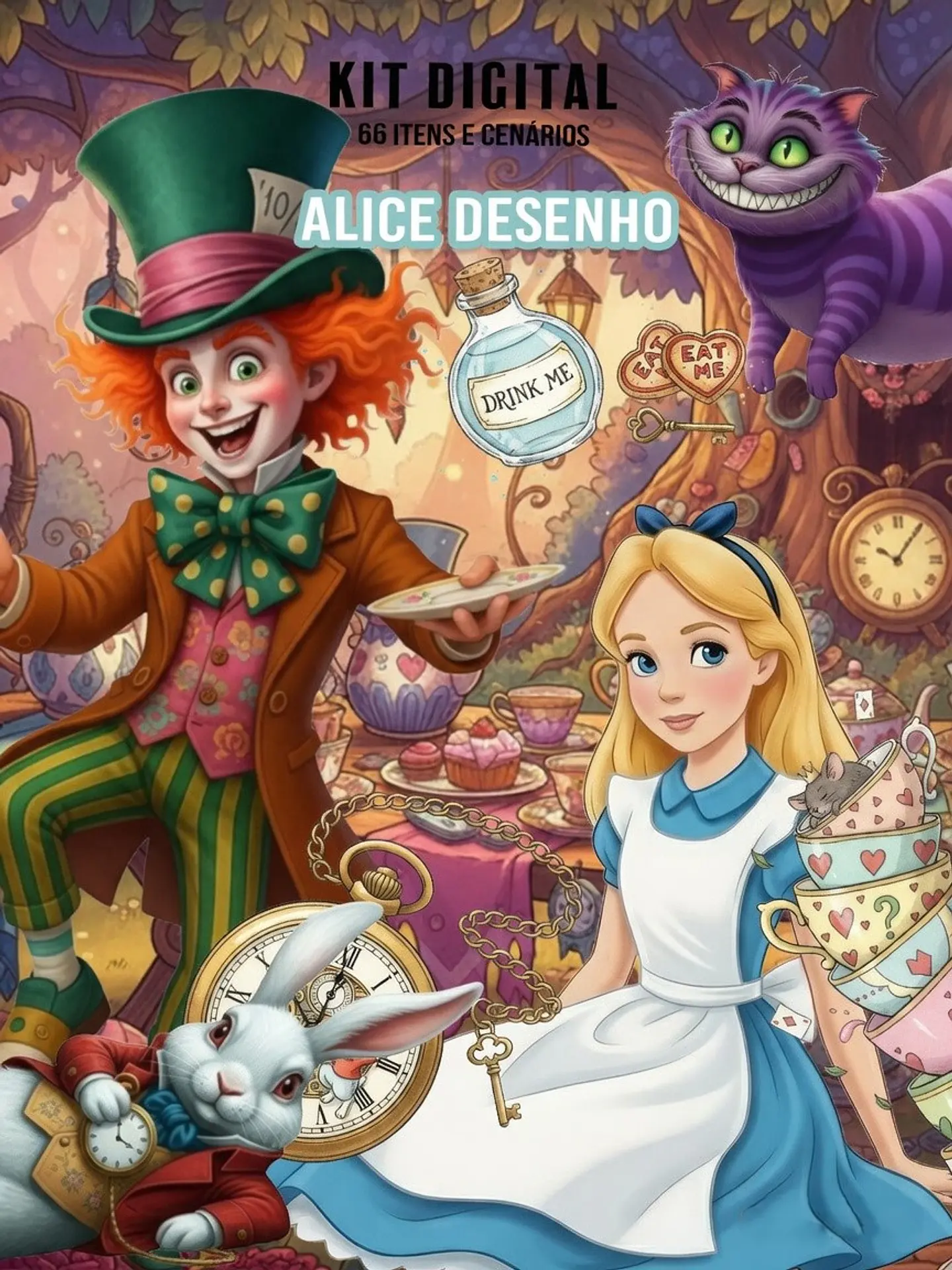 Kit Digital Alice Desenho 1