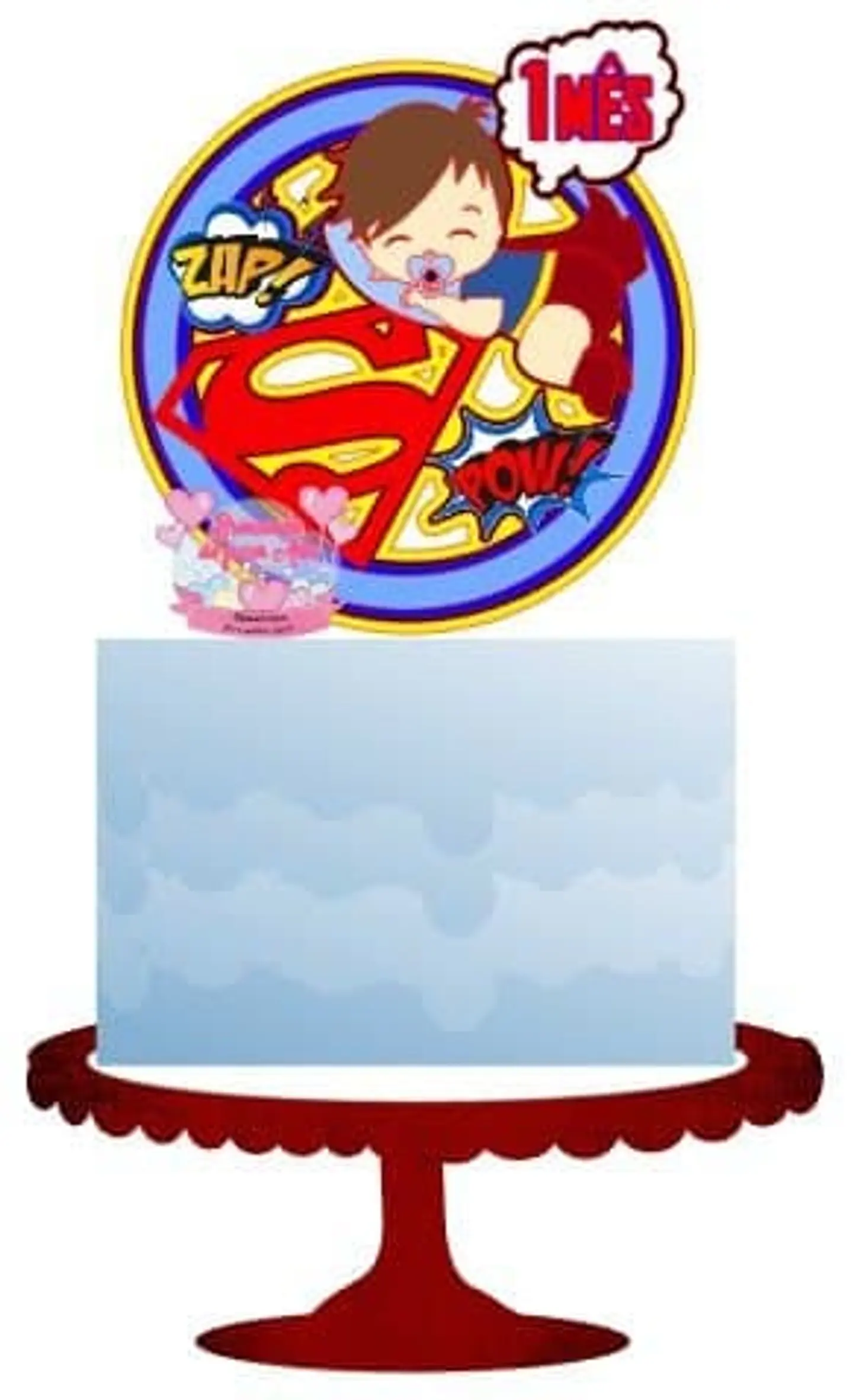 Arquivo de Corte Topo de Bolo Super Baby Bebê Menino 21 1