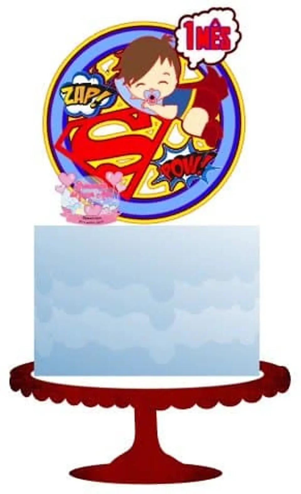 Arquivo de Corte Topo de Bolo Super Baby Bebê Menino 21 1