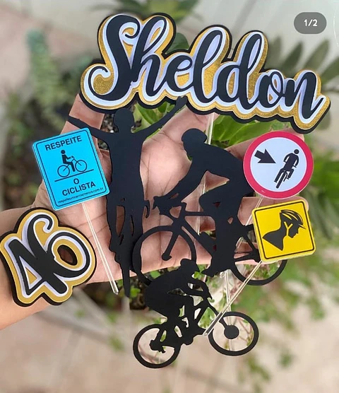 Arquivo de Corte Topo de Bolo Bicicleta Bike Ciclismo 18