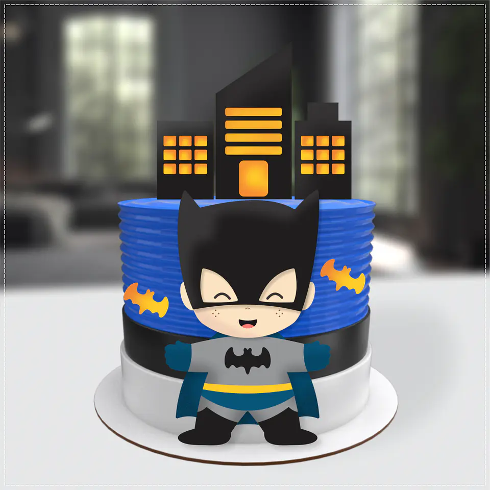 Arquivo de Corte Topo de Bolo Batman Baby Cute 6 1